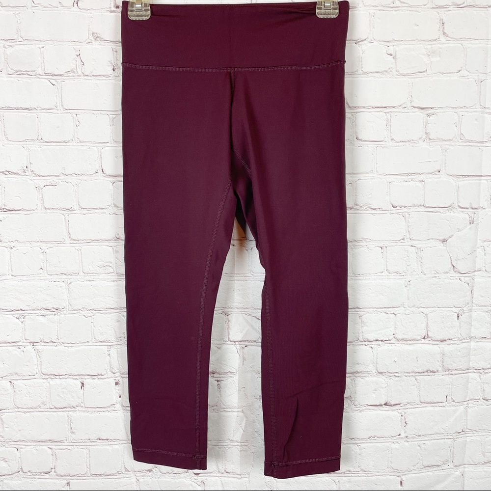 LULULEMON Cropped Plum Leggings 4